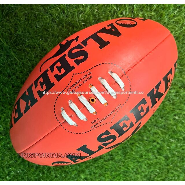 Pro Trainer afl ball made of syn rubber with Four layers of fabric backing. Professional level Match ball with smooth finish. for sale at factory direct price