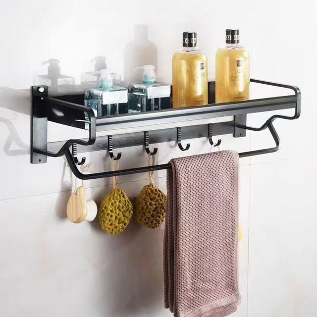 Estante de Toallas Premium de Acero Inoxidable para Baño