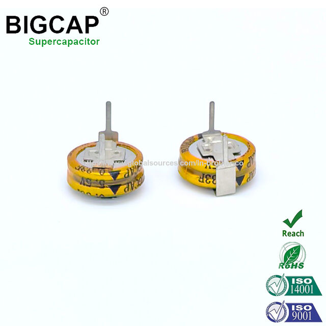 Supercondensateur Bigcap Farad 5.0V 0.33F pour Compteurs Intelligents et Jouets