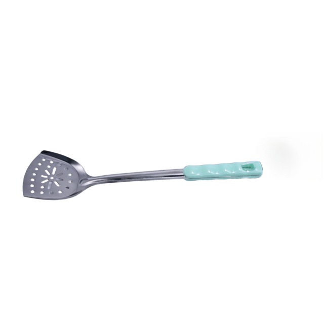 ملعقة مسطحة Easy Drain من الفولاذ المقاوم للصدأ بفتحات for sale at factory direct price