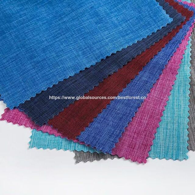 Tissu Oxford polyester 300D/600D cationique bicolore avec revêtement PU for sale at factory direct price
