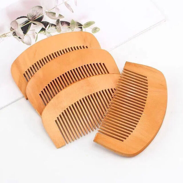 Peine de Bolsillo Personalizado para Barba de Madera Natural para Viajes - Peine de Madera de Diferentes Tamaños for sale at factory direct price
