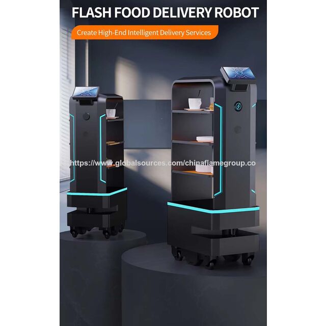 Robot de Servicio de Entrega de Comida OEM para Hoteles, Restaurantes y Hospitales - Robot de Entrega de Comida for sale at factory direct price