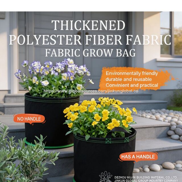 Eco-friendly Reusable Nursery Bags Thickened Grow Bags With Handles For Flowers Trees
