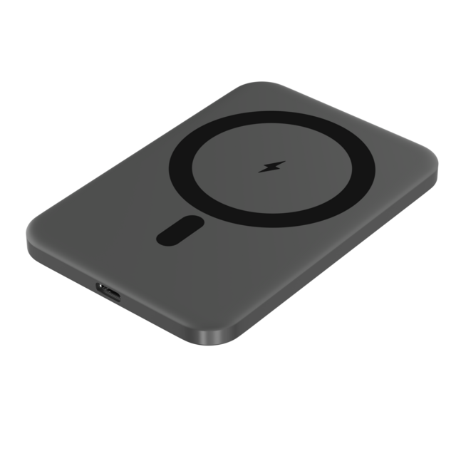 Batería Externa Ultra-delgada de 5000mAh con Carga Inalámbrica Qi2.0 Semi-sólida