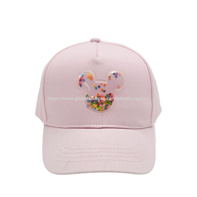 Custom Shaker Sequin Kids Baseball Cap | Pink Magical  display picture 1