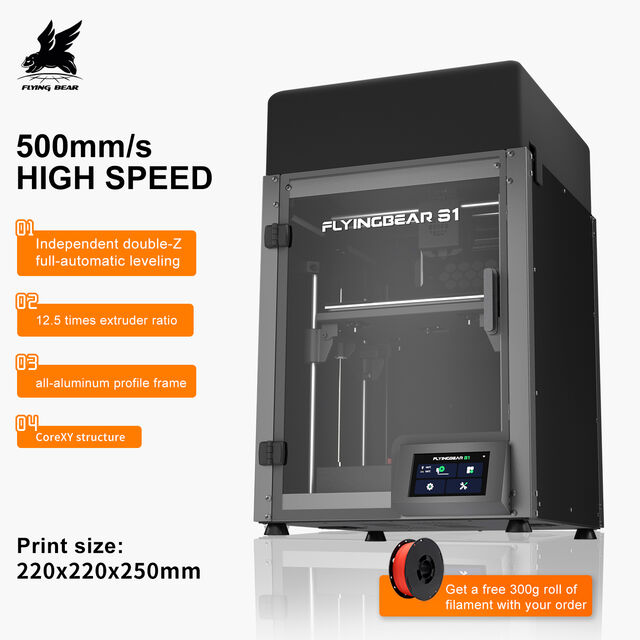 Impresora 3D Flying Bear S1 con Nivelación Automática, Velocidad Máxima de 500 mm/s, Máquina CoreXY de Alta Precisión