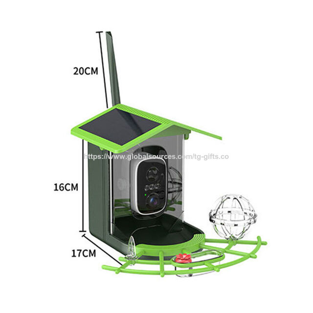 Comedouro Inteligente à Prova de Esquilos de 3.2L com Câmera de Observação de Pássaros WiFi Sem Fio Externa com Detecção Automática de Movimento for sale at factory direct price
