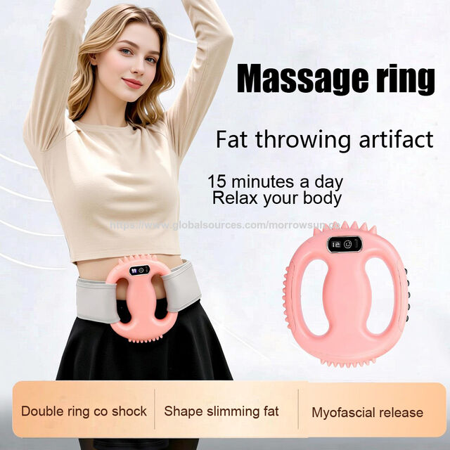 Cordless Deep Beat Body Slimming Fat Burning Body Shape Mini Fascial Massage Magic Ring Magnet Portable Massage Belt for sale at factory direct price