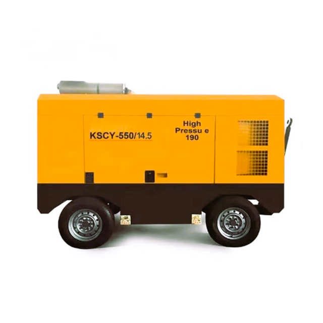 Compresseur Diesel 640 CFM 17 bar 250 psi 18 m³/min Portable avec Moteur Principal pour l'Exploitation Minière - Compresseur d'Air à Vis 18 m³/min