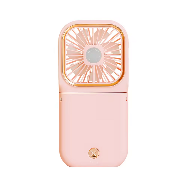 Nouveau Ventilateur de Taille Pliable Rechargeable USB à 3 Lames, Batterie Externe d'Urgence, Mini Ventilateur Portable Domestique