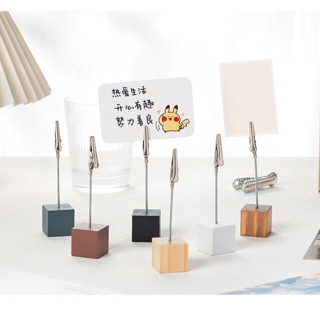 Kreativer Geschenk-Memo-Cliphalter, Bunt und Niedlich, Desktop-Dekoration, Foto-Notizständer für Büro und Zuhause, Nachrichten-Etiketten-Clip, Aufrechtstehende Karte for sale at factory direct price