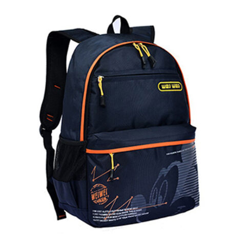حقيبة ظهر قماشية بنقاط بولكا بتصميم كاجوال للابتوب، أزرق ملكي، JX for sale at factory direct price