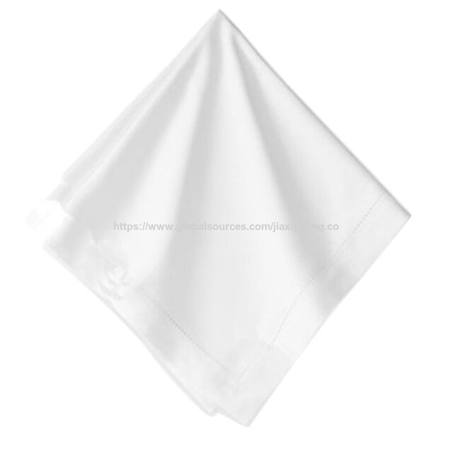مناديل طاولة كتان مطرزة بشعار مخصص لتزيين حفلات الزفاف، بيع ساخن JX for sale at factory direct price