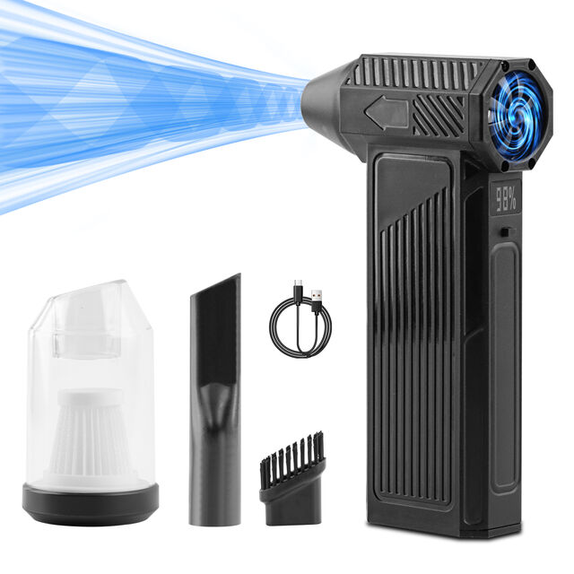 Soplador y Aspirador Portátil "Violent Turbo Fan Pro" de 180,000 RPM, Multifunción 4 en 1 con Linterna LED for sale at factory direct price