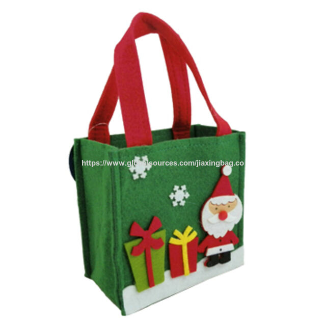 Bolsa de Regalo Navideña al por Mayor de Fieltro para Santa Claus JX