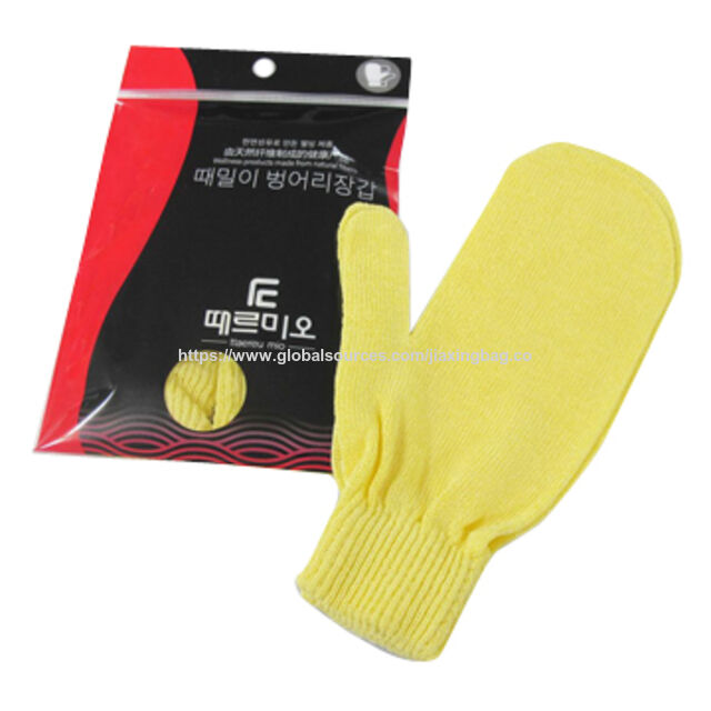 قفاز استحمام من النايلون، ناعم بقدرة تنظيف جيدة JX for sale at factory direct price