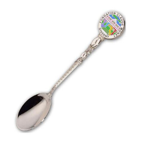 Cuillère commémorative personnalisable en alliage poli par galvanoplastie for sale at factory direct price