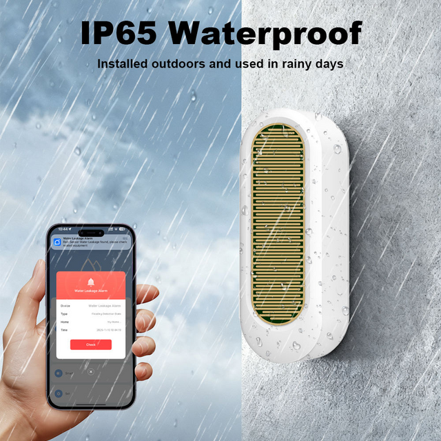 Sensor de Lluvia Tuya WIFI Inteligente para Hogar - Detector de Agua y Fugas for sale at factory direct price