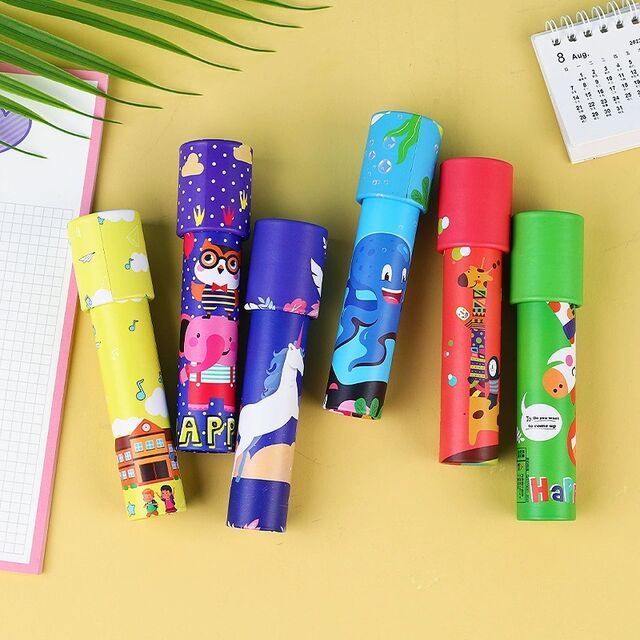 Cartoon Kaleidoskop, drehend, magisch und vielseitig, Innenansicht, Kindergarten-Kinderspielzeug for sale at factory direct price
