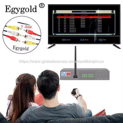 8Lines Egygolds Oscam Europa | Schneller & Stabiler Server | Kostenloser Test | Ecam Code | 12 Monate | Für Gtmedia V8X V9 Prime V7 S5X