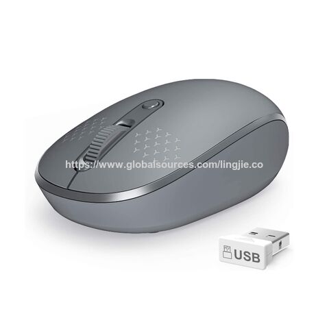 Bluetooth Mouse, 2.4G Ergonomic Computer Mouse for Laptop with USB Receiver, Portable Cordless 4 key,For home office for sale at factory direct price