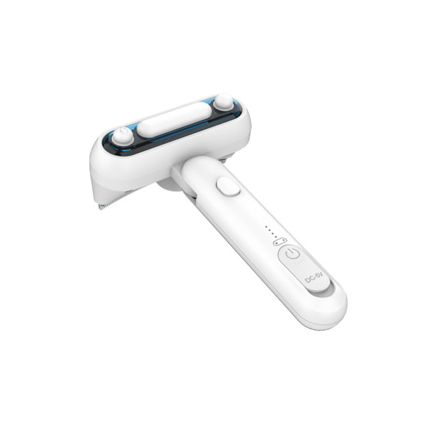 Brosse à Vapeur Rechargeable pour Animaux de Compagnie avec Pulvérisation de Brume Douce, Auto-nettoyante, 2 Vitesses pour Chiens, Chats, Lapins & Tous Types de Pelages