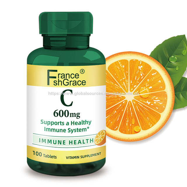 Vitamin C 600mg Nahrungsergänzungsmittel für Erwachsene zur Stärkung der Immunität - Vitamin C Tabletten
