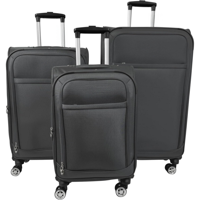 Set Bagasi Lunak Ekspansi 3 Buah dengan Tas Duffel - Koper Ringan Sisi Lunak Poliester for sale at factory direct price