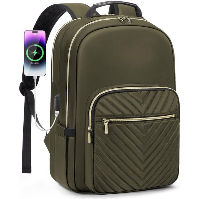 black leather expandable backpack The Stetson Peak