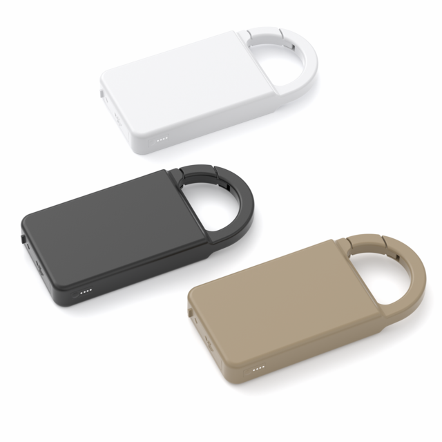 Power Bank Ultra Tipis 5000mAh dengan Klip Carabiner untuk Petualangan Outdoor