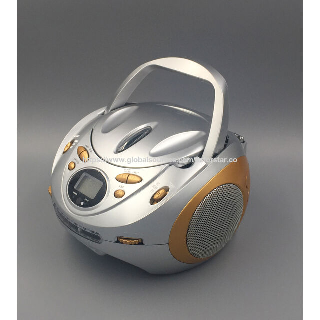 Portable Mini CD Boombox, with Earphone jack,with USB/SD/Bluetooth/Radio,CD radio,big LCD display screen. for sale at factory direct price