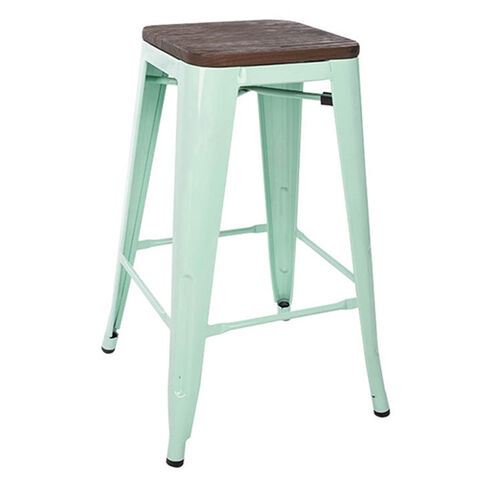 Rückenlose Terrassenhocker und Barstühle mit Pulverbeschichtung for sale at factory direct price