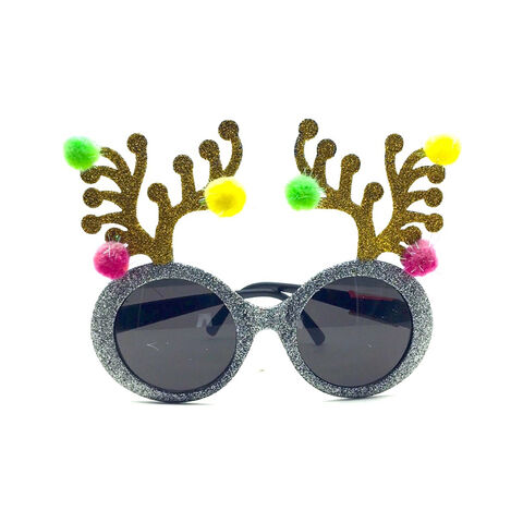 Lustige Weihnachtsparty-Brille mit Frühlingszwiebelpulver - Modische Partybrille