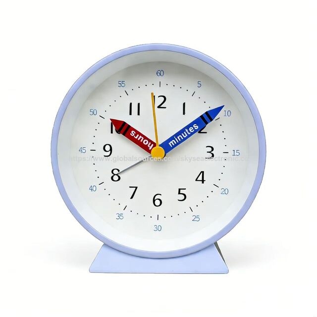 Reloj Despertador de Escritorio Redondo y Cuadrado al por Mayor #22086 Estilo Británico para Oficina, Hogar y Niños for sale at factory direct price