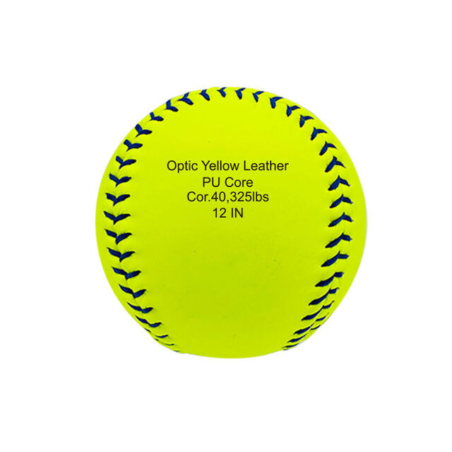Béisbol de Entrenamiento de Cuero PU Blanco Personalizable de 12 Pulgadas para Béisbol y Sóftbol con Núcleo de Goma Espuma y Logotipo Personalizado for sale at factory direct price