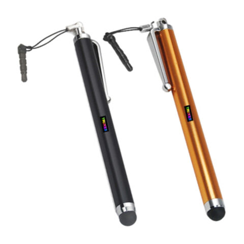 Stylos tactiles, corps pulvérisé argenté JX