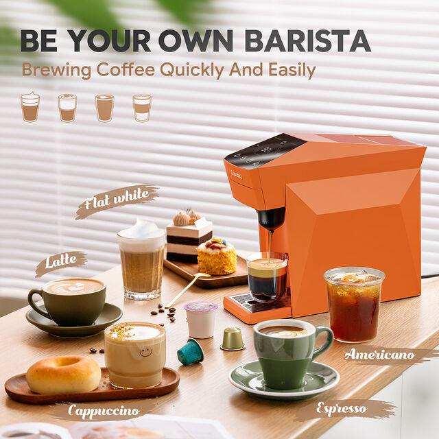Mesin Kopi CAPADELI 4-in-1 Multi-Kapsul, Kompatibel dengan Berbagai Ukuran Kapsul, Tangki Air 800ml for sale at factory direct price