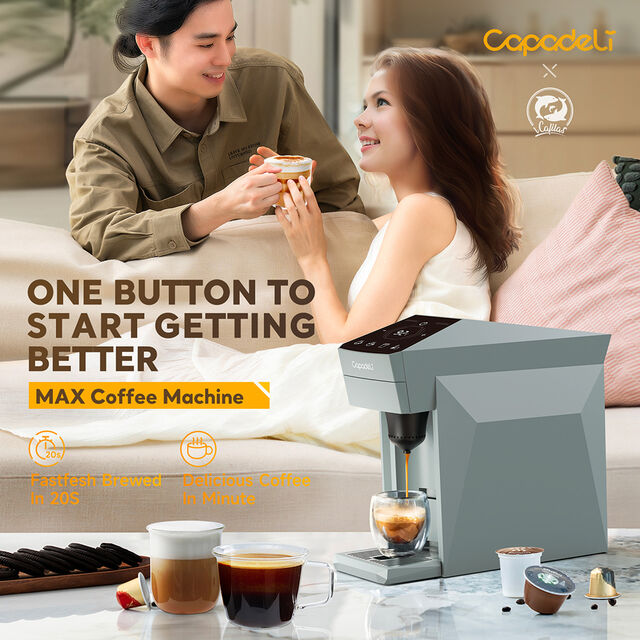 Mesin Kopi 4-in-1 Multi-Kapsul, Kompatibel dengan Nespresso, Dolce Gusto, Keurig K-Cup & Bubuk Kopi, Tangki Air 800ml for sale at factory direct price