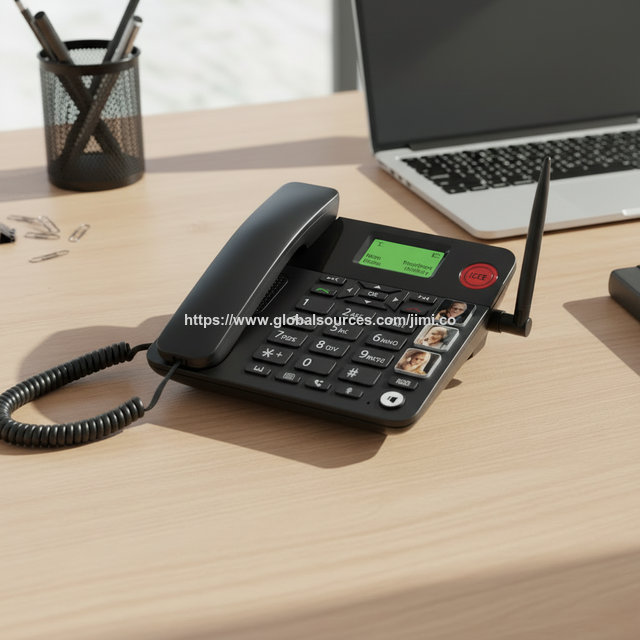 Teléfono Fijo Inalámbrico JIMI 4G LTE con Llamadas Wi-Fi, Bluetooth y Certificación ISO, Alta Velocidad de 150 Mbps