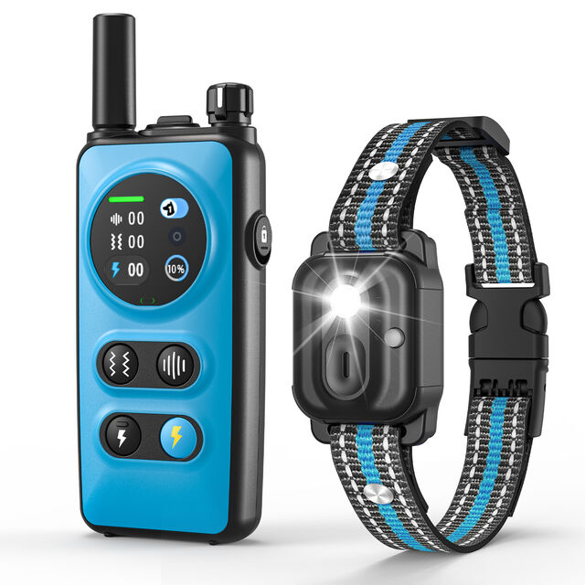 New Remote Control Dog Training Collar, Anti-Bark Vibration Shock Collar Waterproof Rechargeable Pet Behavior Training Device for for sale at factory direct price