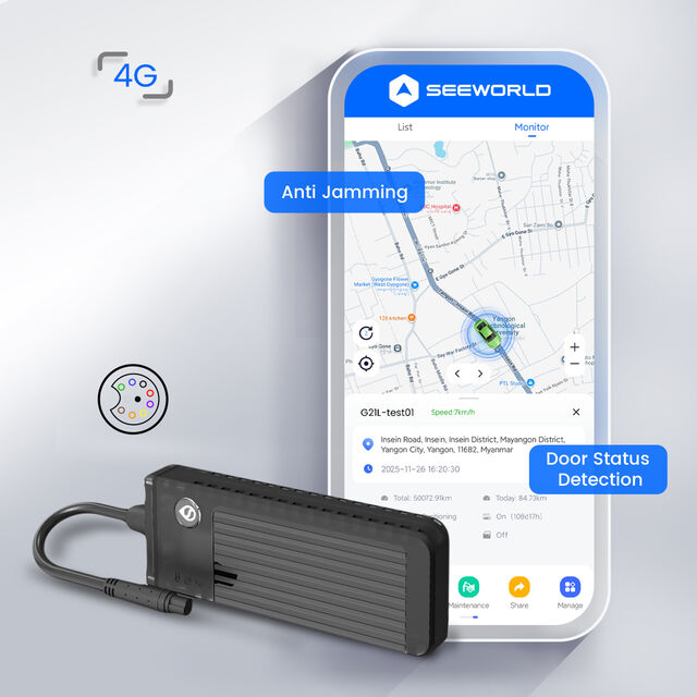 جهاز تتبع جي بي إس للسيارة 4G مضاد للتشويش مع إنذار فتح الباب، SOS، جهاز تتبع صغير مضاد للسرقة مع كشف التسارع
