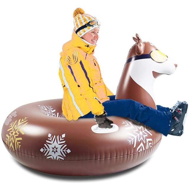 Umweltfreundliche aufblasbare PVC-Schneerohre, aufblasbare PVC-Schlitten, aufblasbare PVC-Ski, aufblasbare PVC-Skischlitten for sale at factory direct price