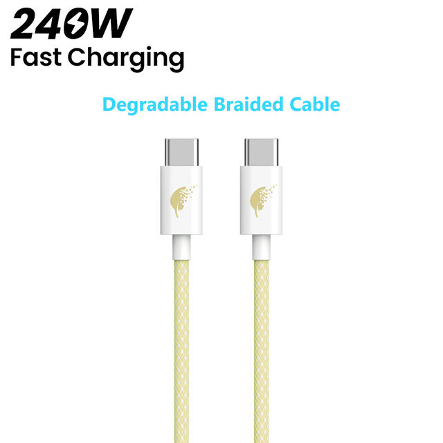 ODM,OEM, Manufacturer, Degradable Braided Cable, Made of ECO material, enable biological degradation of plastics, PD240W for sale at factory direct price
