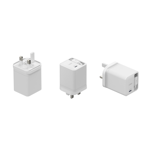 Fabrik OEM 45W 1A1C Innovatives GaN-Ladegerät mit automatischem Roll-Up-Ladekabel