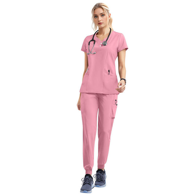 Maßgeschneiderte Medizinische Arbeitskleidung für Damen - Schönheits- und Spa-Salon-Uniform, Krankenhaus-Krankenschwester-Uniform, Scrub-Anzüge, Oberteile und Jogginghosen for sale at factory direct price