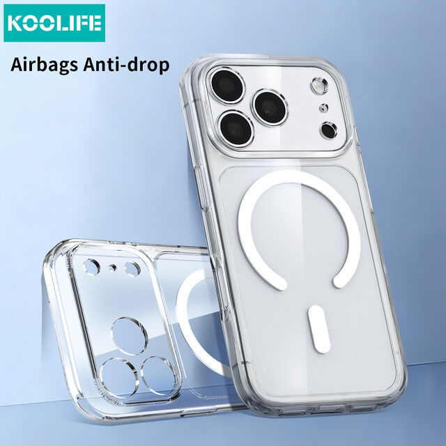 Capa magnética para celular com painéis duplos de acrílico de alta transparência for sale at factory direct price