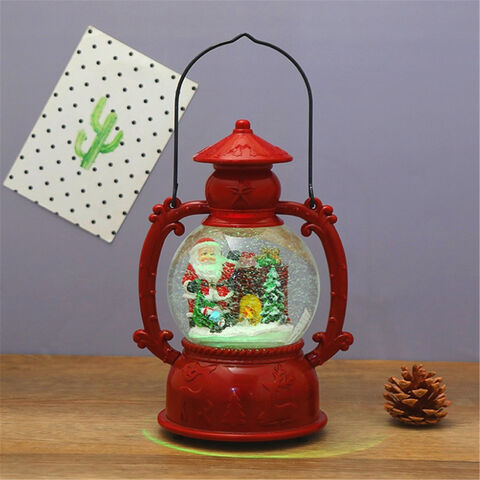 Bola de Cristal de Resina con Copo de Nieve Musical LED para Navidad for sale at factory direct price