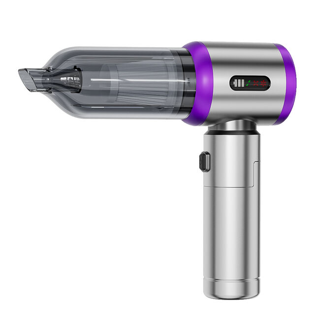 Aspiradora de Mano Inalámbrica sin Escobillas, Alta Potencia de Succión, Uso Doméstico y Portátil, Pantalla Digital, Batería Desmontable