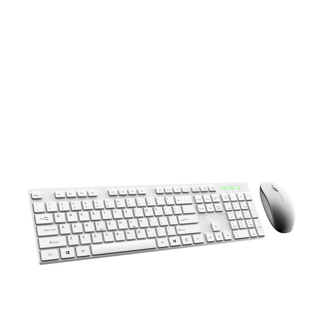 Combo de teclado e mouse sem fio de membrana 2.4G RF exclusivo de fábrica, barato, para escritório/negócios, para computador/PC